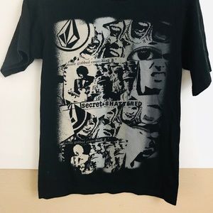 Volcom black men T-shirt size Small